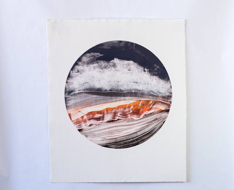 Original Abstract Expressionism Abstract Printmaking by Anna Wingfield