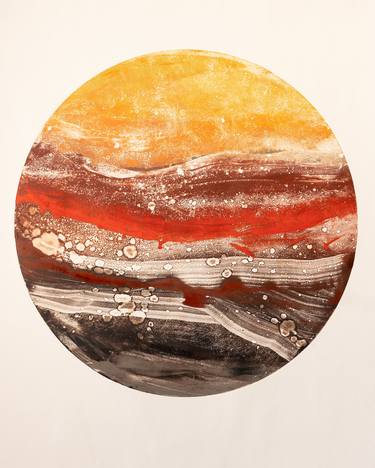 Saatchi Art Artist Anna Wingfield; Printmaking, “Red Box in the Desert #8 - Limited Edition of 1” #art