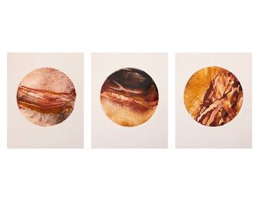Saatchi Art Artist Anna Wingfield; Printmaking, “Desert Palette Triptych - Limited Edition of 1” #art