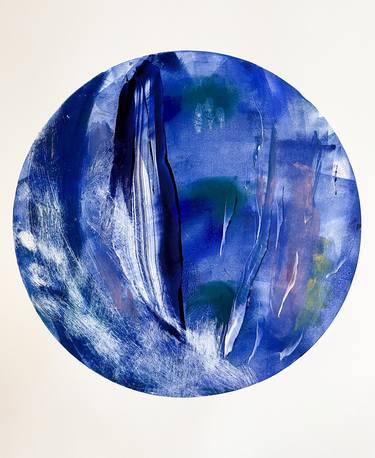 Saatchi Art Artist Anna Wingfield; Printmaking, “Sapphire Hues - Limited Edition of 1” #art