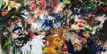 Original Abstract Expressionism Abstract Paintings by Jessica Niello- White
