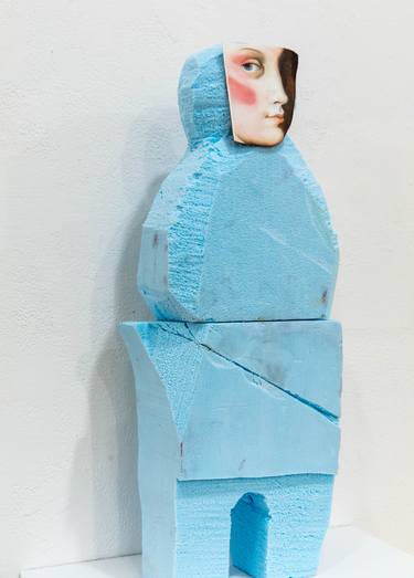Original Women Sculpture by Jessica Niello- White