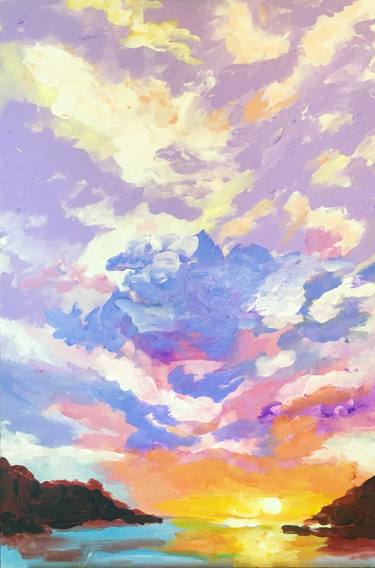Original Abstract Landscape Paintings by camille peng
