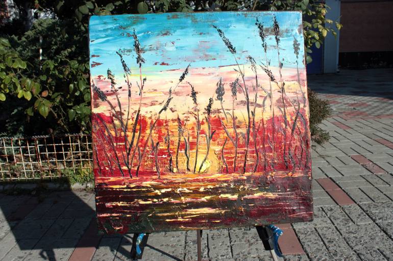 Original Abstract Nature Painting by Alina Shkarbatova