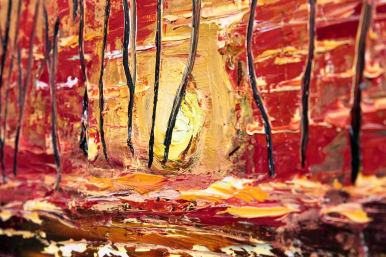 Original Abstract Nature Painting by Alina Shkarbatova
