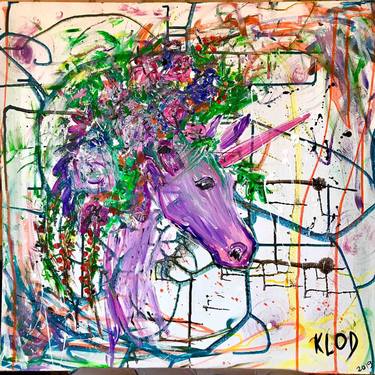 Original Expressionism Animal Paintings by Julia KLODCHIK