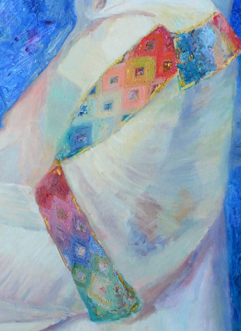 Original Abstract People Painting by Yana Merezhko
