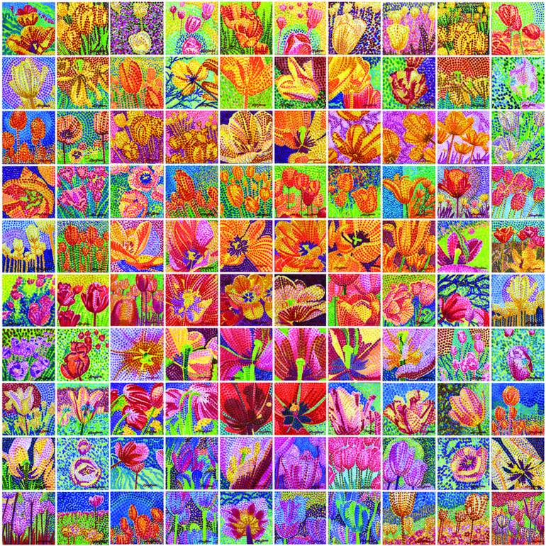 Original Floral Paintings by Judy Lew Loose