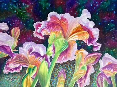 Original Floral Paintings by Judy Lew Loose