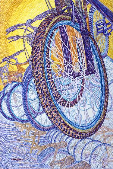 Print of Fine Art Bicycle Paintings by Judy Lew Loose