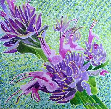 Original Fine Art Garden Paintings by Judy Lew Loose