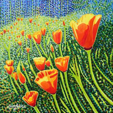 Print of Fine Art Garden Paintings by Judy Lew Loose