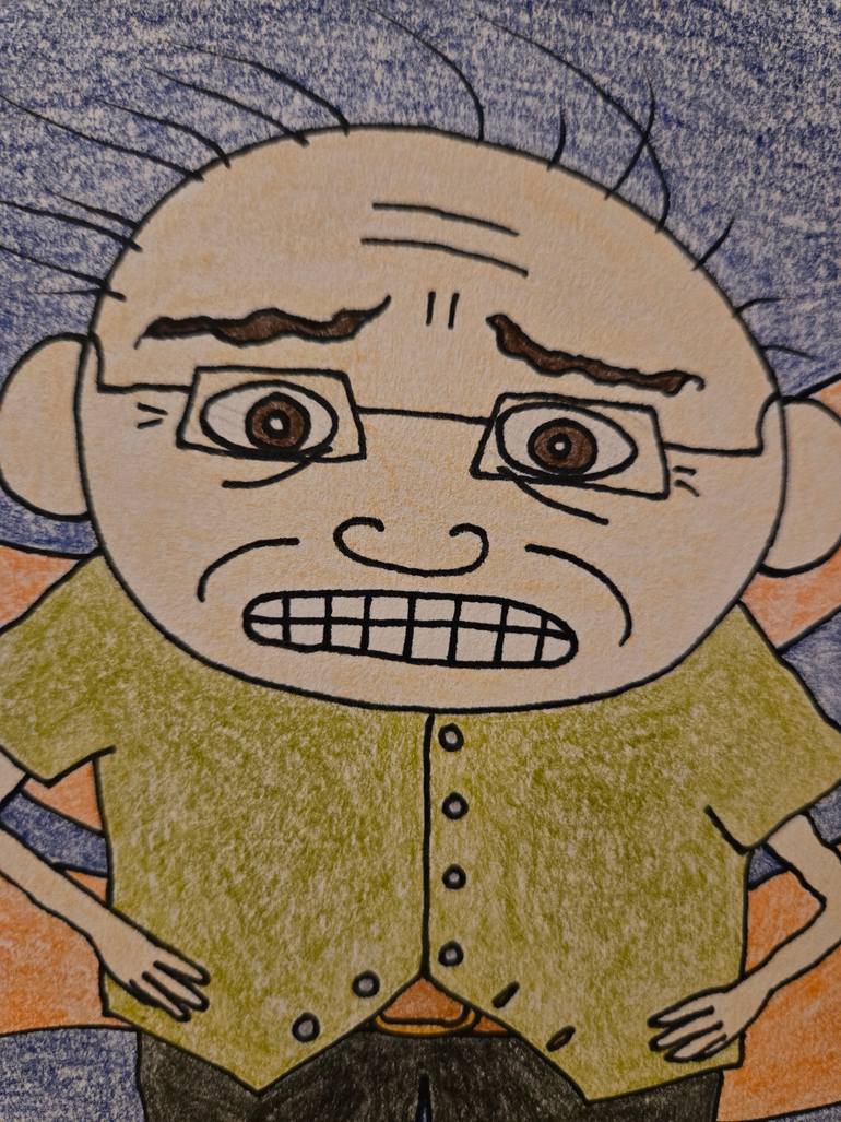 Original Pop Art People Drawing by Yumiko Awae