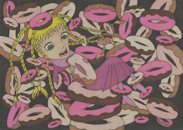 Print of Pop Art Patterns Drawings by Yumiko Awae