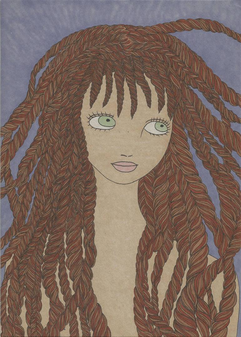 Print of Pop Art People Drawings by Yumiko Awae