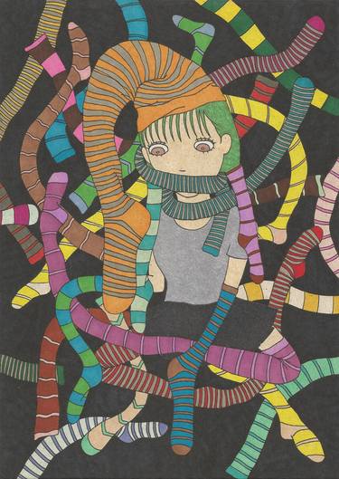 Print of Pop Art Patterns Drawings by Yumiko Awae