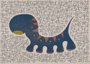 Print of Pop Art Animal Drawings by Yumiko Awae