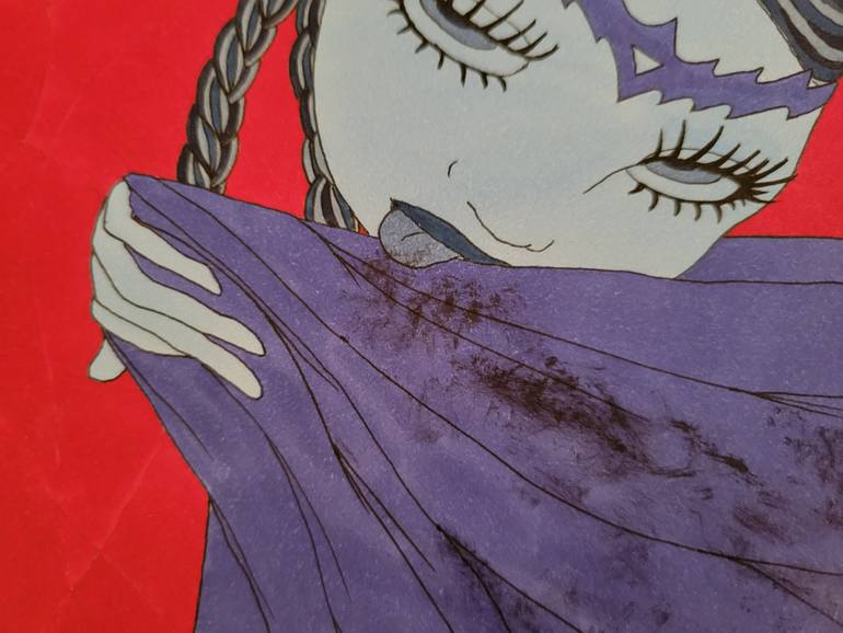 Original Illustration Fantasy Drawing by Yumiko Awae