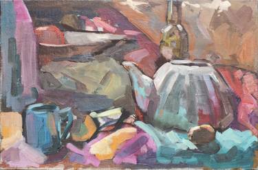 Original Impressionism Still Life Paintings by Timur Kulmakhanov