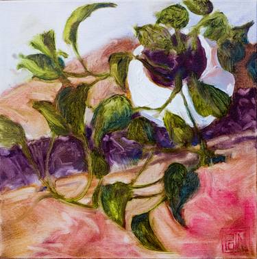 Original Impressionism Floral Painting by Timur Kulmakhanov