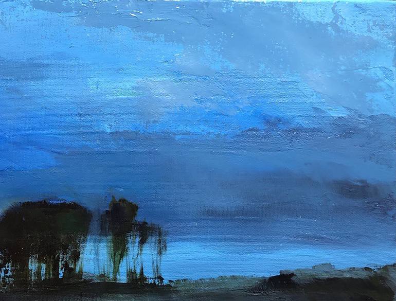 Original Abstract Landscape Painting by Nadiia Rom