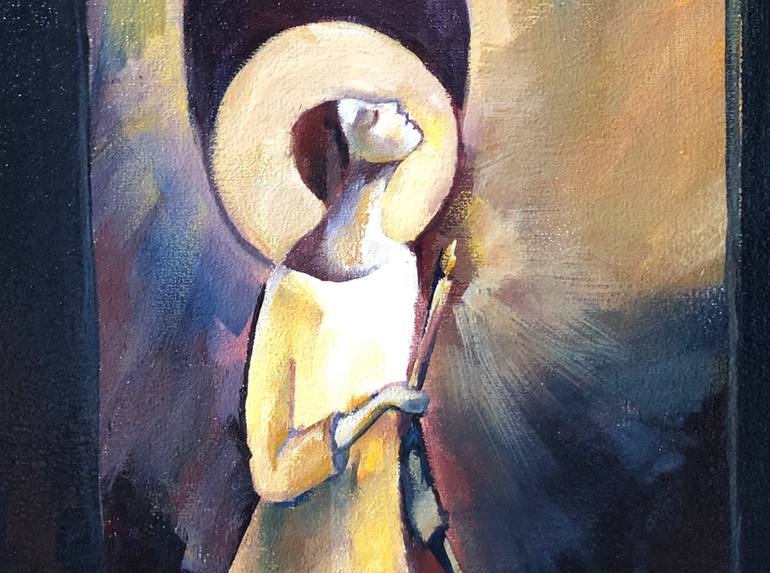 Original Art Deco People Painting by Nadiia Rom