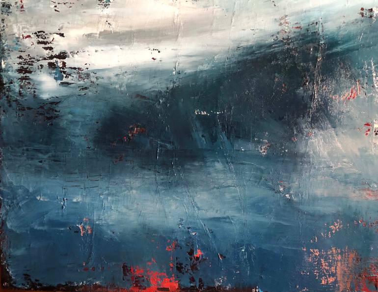 Original Abstract Expressionism Abstract Painting by Nadiia Rom