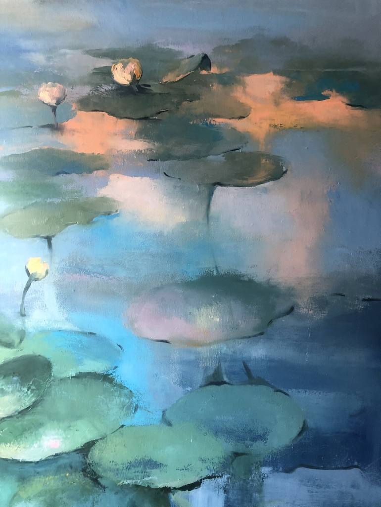 Original Impressionism Water Painting by Nadiia Rom