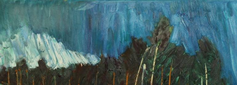 Original Expressionism Landscape Painting by Karl-Karol Chrobok