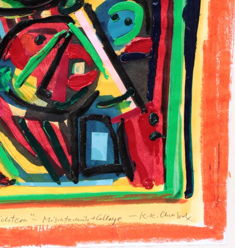 Original Abstract Painting by Karl-Karol Chrobok