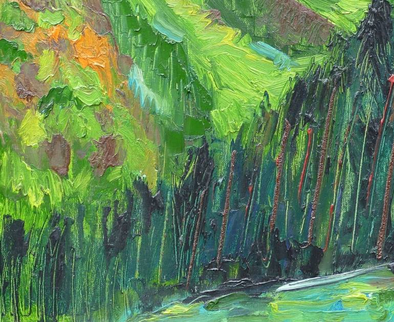 Original Expressionism Landscape Painting by Karl-Karol Chrobok