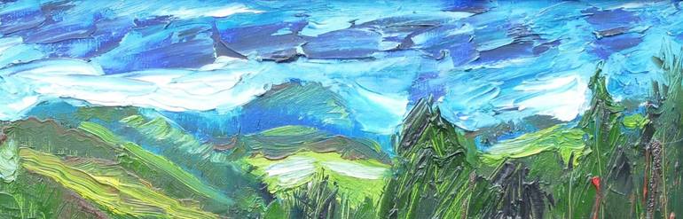 Original Expressionism Landscape Painting by Karl-Karol Chrobok