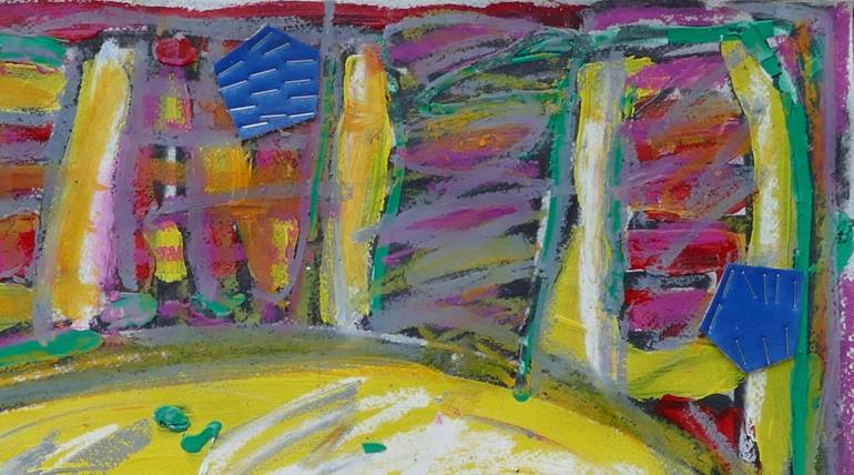 Original Expressionism People Painting by Karl-Karol Chrobok
