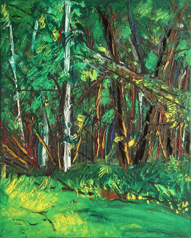 Summer Forest No.13 Painting By Karl-karol Chrobok 