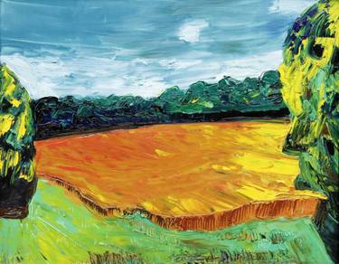 Original Expressionism Landscape Paintings by Karl-Karol Chrobok