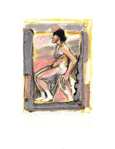 Original Expressionism Nude Drawings by Karl-Karol Chrobok