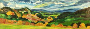 Original Expressionism Landscape Paintings by Karl-Karol Chrobok