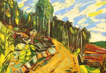 Original Expressionism Landscape Paintings by Karl-Karol Chrobok