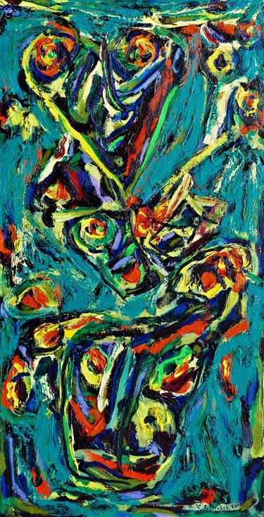 Original Expressionism Abstract Paintings by Karl-Karol Chrobok