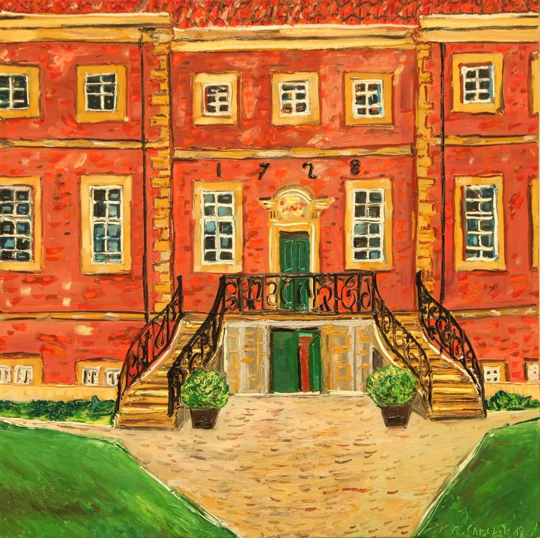 Original Expressionism Architecture Paintings by Karl-Karol Chrobok