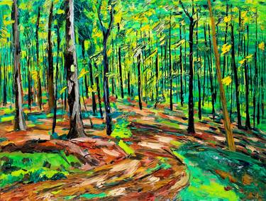 Original Expressionism Landscape Paintings by Karl-Karol Chrobok