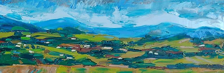 Original Impressionism Landscape Painting by Karl-Karol Chrobok
