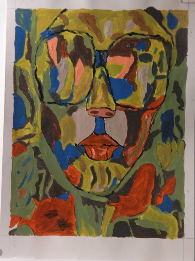 Original Abstract Women Painting by Dinu Cris
