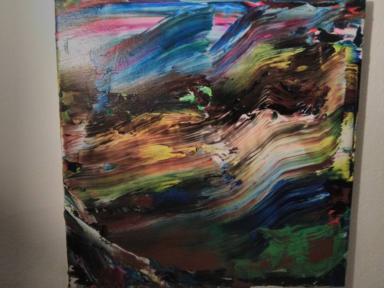 Original Abstract Expressionism Abstract Painting by Dinu Cris