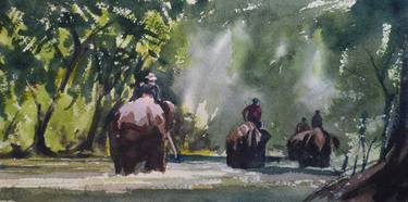 Print of Figurative Rural life Paintings by James Shand