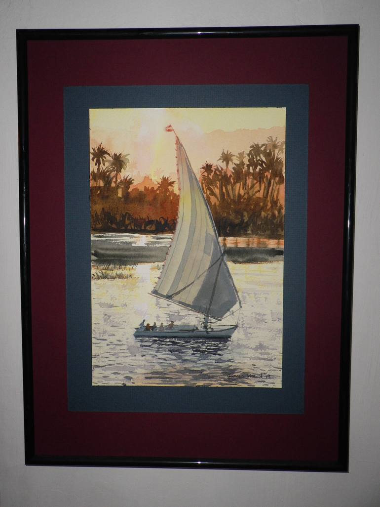 Original Figurative Boat Painting by James Shand