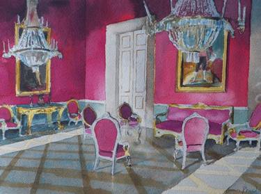 Print of Figurative Interiors Paintings by James Shand