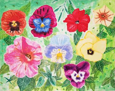 Original Fine Art Floral Paintings by Sophia Suh