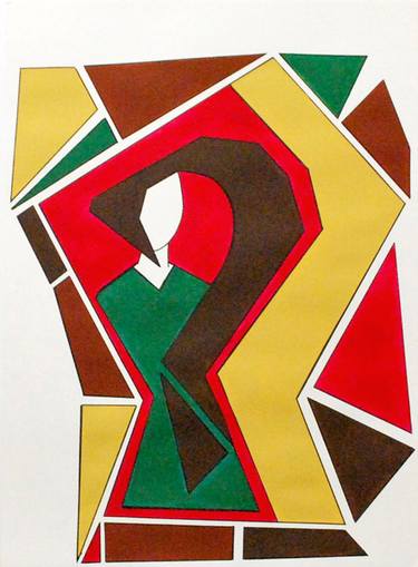 Grace Absi – Acrylic on paper – Question mark thumb