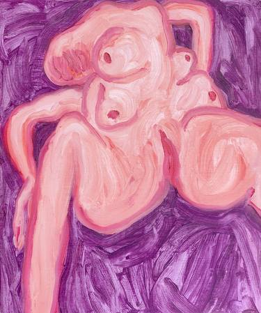 Print of Surrealism Nude Paintings by Unos Lee